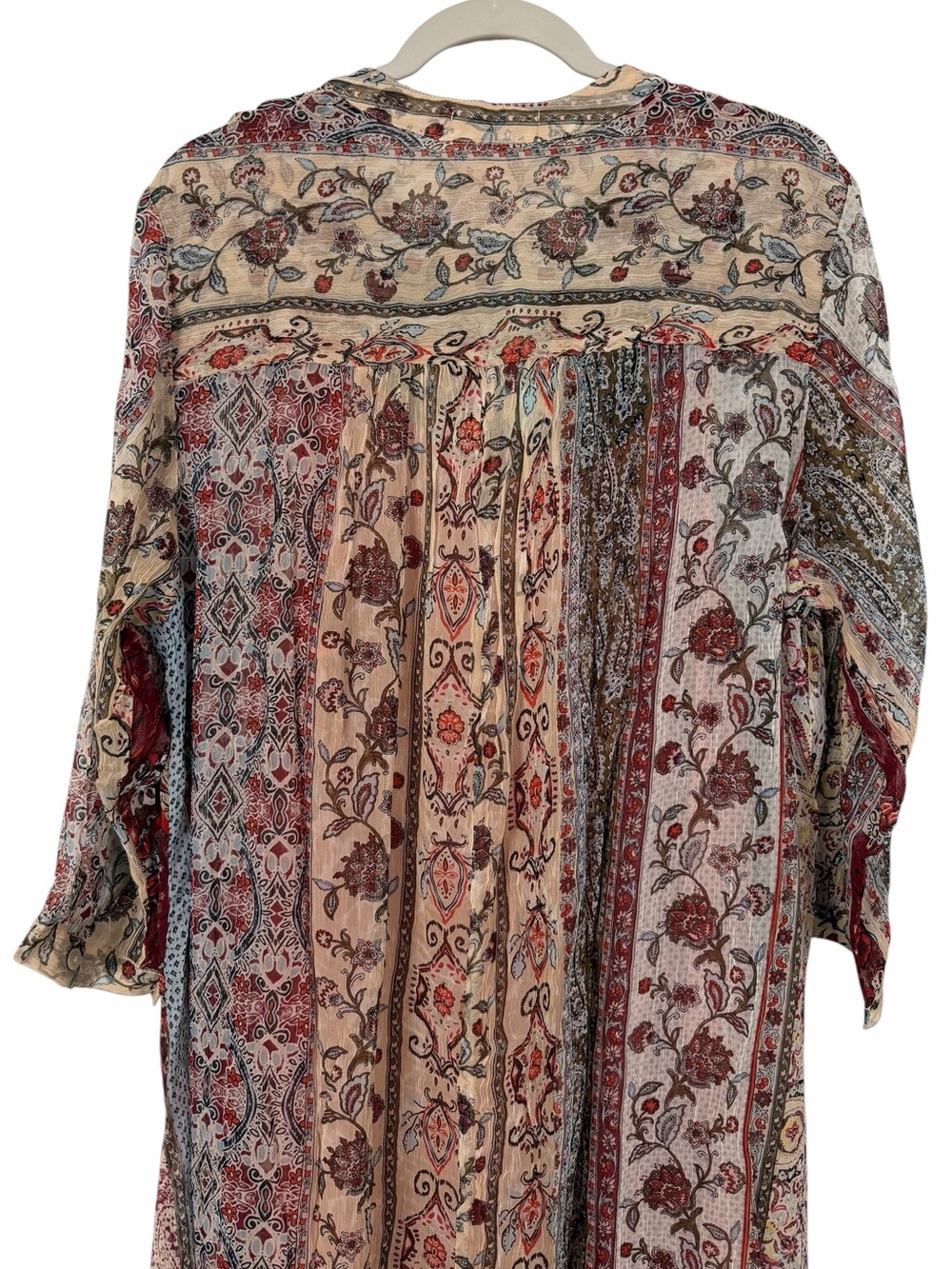 Coldwater Creek Boho Paisley Patchwork Maxi Dress Button Flowy NWT Sz 1X - Picture 11 of 16